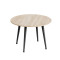 Журнальний круглий стіл OPTIMA 2 ніжки конусні Ferrum-decor 450x670x670 Чорний метал ДСП Дуб Сонома 16 мм (FRD-107474)