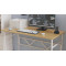 Комп'ютерний стіл Ferrum-decor Раян 75x140x60 білий ДСП Дуб Артизан 32 мм (FRD-107084)