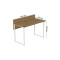 Комп'ютерний стіл Ferrum-decor Скай 75x100x60 білий ДСП Дуб Артизан 32 мм (FRD-106964)