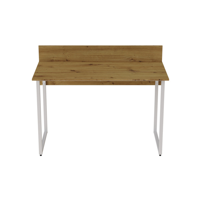 Комп'ютерний стіл Ferrum-decor Скай 75x100x60 білий ДСП Дуб Артизан 32 мм (FRD-106964)
