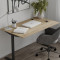 Стіл письмовий Space Ferrum-decor 750x1400x600 Чорний метал ДСП Дуб Евок Прибережний 16 мм (FRD-107954)
