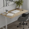 Стіл письмовий Space Ferrum-decor 750x1200x600 Білий метал ДСП Дуб Евок Прибережний 16 мм (FRD-107914)