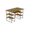 Комп'ютерний стіл Ferrum-decor Тім 75x140x60 сірий ДСП Дуб Артизан 32 мм (FRD-106954)
