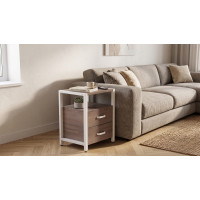 Тумба универсальная Ferrum-decor Вивьен 2/2 50x41x40 белый ДСП Дуб Кремона Канолло 16мм (FRD-107764)