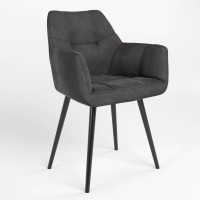 Обеденный стул Новый Стиль DASTER HN BLACK (BOX-1) LN PUMA-15 (Темно-пепельный) (NWS-121188)