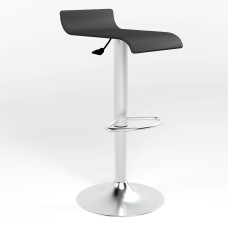 Барний стілець Новий Стиль LATINA CHROME ECO-30 (Чорний) (NWS-121418)