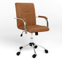 Крісло офісне поворотне Новий Стиль SAMBA GTP (BOX-2) P ECO-13 (Коричневий) (NWS-124728)
