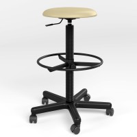 Стілець офісний Новий Стиль STOOL GTS RING BASE PM60 P V-18 (Кремовий) (NWS-122221)