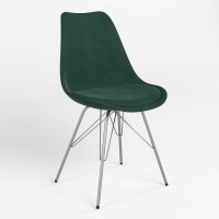 Стул обеденный Новый Стиль ASTI ALU SOFT 4A (BOX-1) PUMA-08 (Изумрудно-зеленый) (NWS-127223)