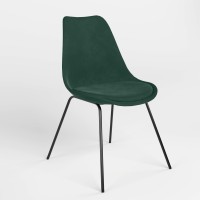 Стул обеденный Новый Стиль ASTI 4AL SOFT BLACK (BOX-1) PUMA-08 (Изумрудно-зеленый) (NWS-127343)