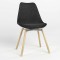 Стул на раме ASTI ALU SOFT WOOD (BOX-1) PL-19 (Черный) (NWS-127243)