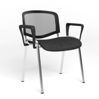 Стул офисный ISO NET ARM CHROME OH-5 C-11 (Черный) M (NWS-127813)