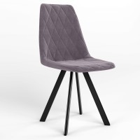 Стул обеденный Новый Стиль LIYA 4L BLACK (BOX-1) SMP SORO-65 (Фиолетовый) (NWS-128493)