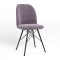 Стул на раме MILANA 4LX BLACK (BOX-1) LN SORO-65 (Фиолетовый) (NWS-128833)