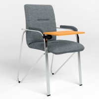 Стілець для відвідувачів Новий Стиль SAMBA T WOOD (S) (BOX-2) ZT-13 (Сірий) (NWS-129163)