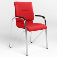 Стул для посетителей Новый Стиль SAMBA ULTRA (BOX-2) ECO-90 (Красный) (NWS-129453)