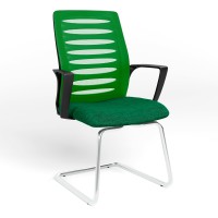 Конференционное кресло Новый Стиль WEBSTAR CF CHROME-BLACK OH-8 C-32 (Зеленый) (NWS-129913)