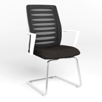Конференционное кресло Новый Стиль WEBSTAR CF CHROME-WHITE OH-5 C-26 (Серый) (NWS-129923)