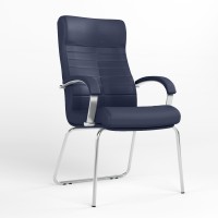 Крiсло офісне Новий Стиль ORION STEEL CFA LB CHROME ECO-22 (Синій) (NWS-126544)