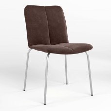 Обідній стілець Новий Стиль NICE ALU (BOX-4) SORO-28 (Світло-коричневий) (NWS-122065)