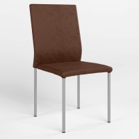 Обеденный стул Новый Стиль NIK ALU (BOX-4) ECO-21 (Темно-коричневый) (NWS-121685)