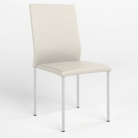 Обеденный стул Новый Стиль NIK CHROME (BOX-2) ECO-50 (Белый) (NWS-121745)