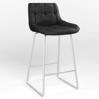 Обеденный стул Новый Стиль NICOLE HOKER CFS LB ALU (BOX-1) LN ECO-30 (Черный) (NWS-130084)