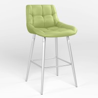 Обеденный стул Новый Стиль NICOLE LB HN HOKER ALU (BOX-1) LN ECO-45 (фисташковой) (NWS-130154)