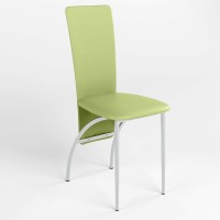 Обідній стілець Новий Стиль AMELY CHROME (BOX-4) ECO-45 (Фісташковий) (NWS-121039)