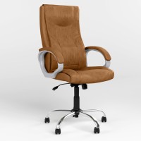 Крісло офісне поворотне Новий Стиль ELLY ANYFIX CHR68 ECO-13 (Коричневий) (NWS-126671)