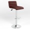 Стул барный OLIVIA CHROME (BOX) ECO-28 (Бордовый) (NWS-122171)
