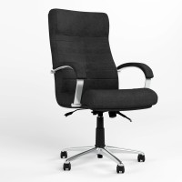 Крісло офісне поворотне Новий Стиль ORION STEEL LB CHROME (ANYFIX) Micro-A (Чорний) (NWS-126651)