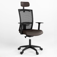Крісло офісне поворотне Новий Стиль STILO R HR SFB PL64 P OH-5 ECO-31 (Темно-коричневий) (NWS-126901)