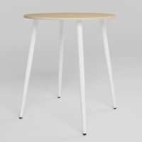 Обідній стіл Новий Стиль MODERN LITE WHITE (18) D700х750 4L Береза полярна (NWS-131290)