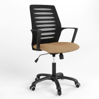 Крісло офісне поворотне Новий Стиль WEBSTAR BLACK GTP TILT PL62 OH-5 C-25 (Бежево-жовтий) (NWS-132180)