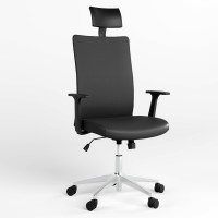 Кресло офисное поворотное Новый Стиль AIR R NET HR LUM CHROME SL AL70 ECO-30 (Черный) (NWS-125153)