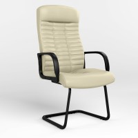 Конференційне крісло Новий Стиль BOSS KD CF BLACK ECO-07 (Світло-бежевий) (NWS-125393)