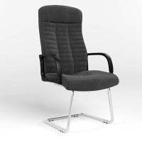 Конференційне крісло Новий Стиль BOSS KD CF CHROME SORO-95 (Темно-сірий) (NWS-125433)