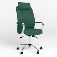 Кресло руководителя с подголовником Новый Стиль BRUNO HR (COMFORT+АNYFIX) P ZT-22 (Зеленый) (NWS-125313)
