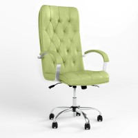 Крісло керівника поворотне Новий Стиль CUBA STEEL CHROME ANYFIX CHR68 ECO-45 (Фісташковий) (NWS-125503)