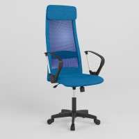 Крісло офісне поворотне Новий Стиль FRANK GTP ANYFIX PL64 P OH-3 C-81 (Блакитний) (NWS-123713)