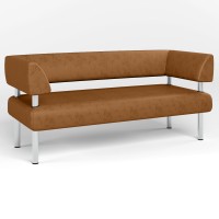 Диван офісний Новий Стиль OFFICE ECO-13 (Коричневий) (NWS-122814)