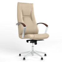 Крісло офісне поворотне Новий Стиль KING STEEL MPD AL70 P RD-108 (Бежевий) (NWS-126405)
