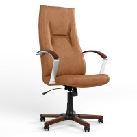 Кресло офисное поворотное Новый Стиль KING WOOD TILT EX4 P ECO-13 (коричневый) (NWS-126445)