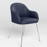 Крісло офісне Новий Стиль WAIT 4L CHROME ECO-22 (Синій) (NWS-122905)