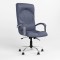 Крісло офісне поворотне Новий Стиль GERMES STEEL CHROME (COMFORT+ANYFIX) ECO-22 (Синій) (NWS-126046)
