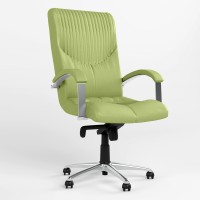 Крісло офісне поворотне Новий Стиль GERMES STEEL CHROME LB ECO-45 (Фісташковий) (NWS-126096)