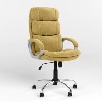 Кресло руководителя поворотное Новый Стиль DOLCE TILT CHR68 SORO-40 (Желто-горчичный) (NWS-125797)
