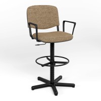 Кресло офисное поворотное ISO GTP RING BASE STOPKI PM64 C-25 (Бежево-желтый) (NWS-132043)