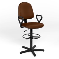 Крісло офісне поворотне Новий Стиль REGAL GTP NEW RING BASE STOPKI PM60 V-19 (Коричневий) (NWS-132113)